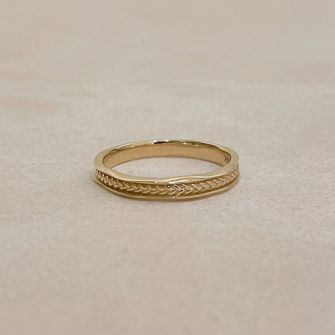 14k Braid Couple ring _ for Men