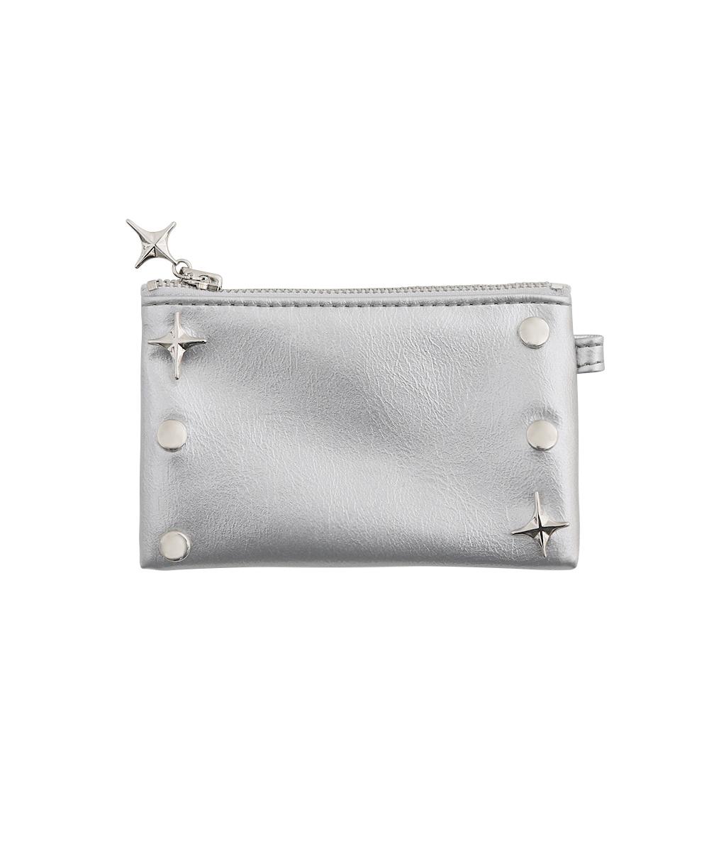 XND SYMBOL POUCH l SILVER