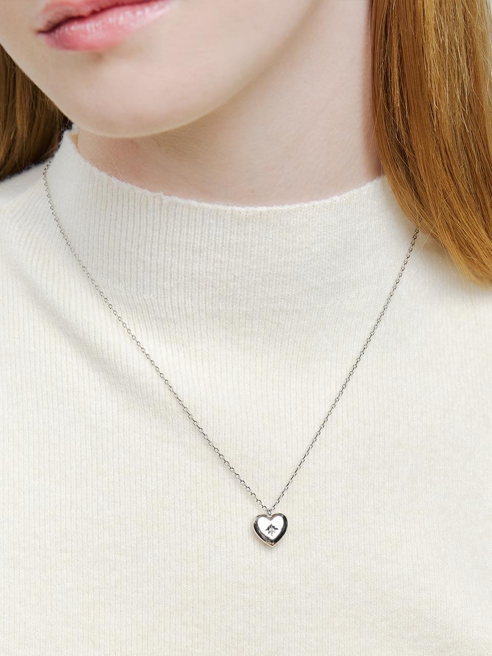 앵브록스 [셀럽 착용] dazzle heart necklace