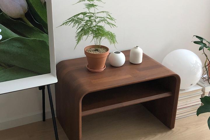 다운드 다용도 침대 거실 소파 사이드테이블 협탁 600 3colors