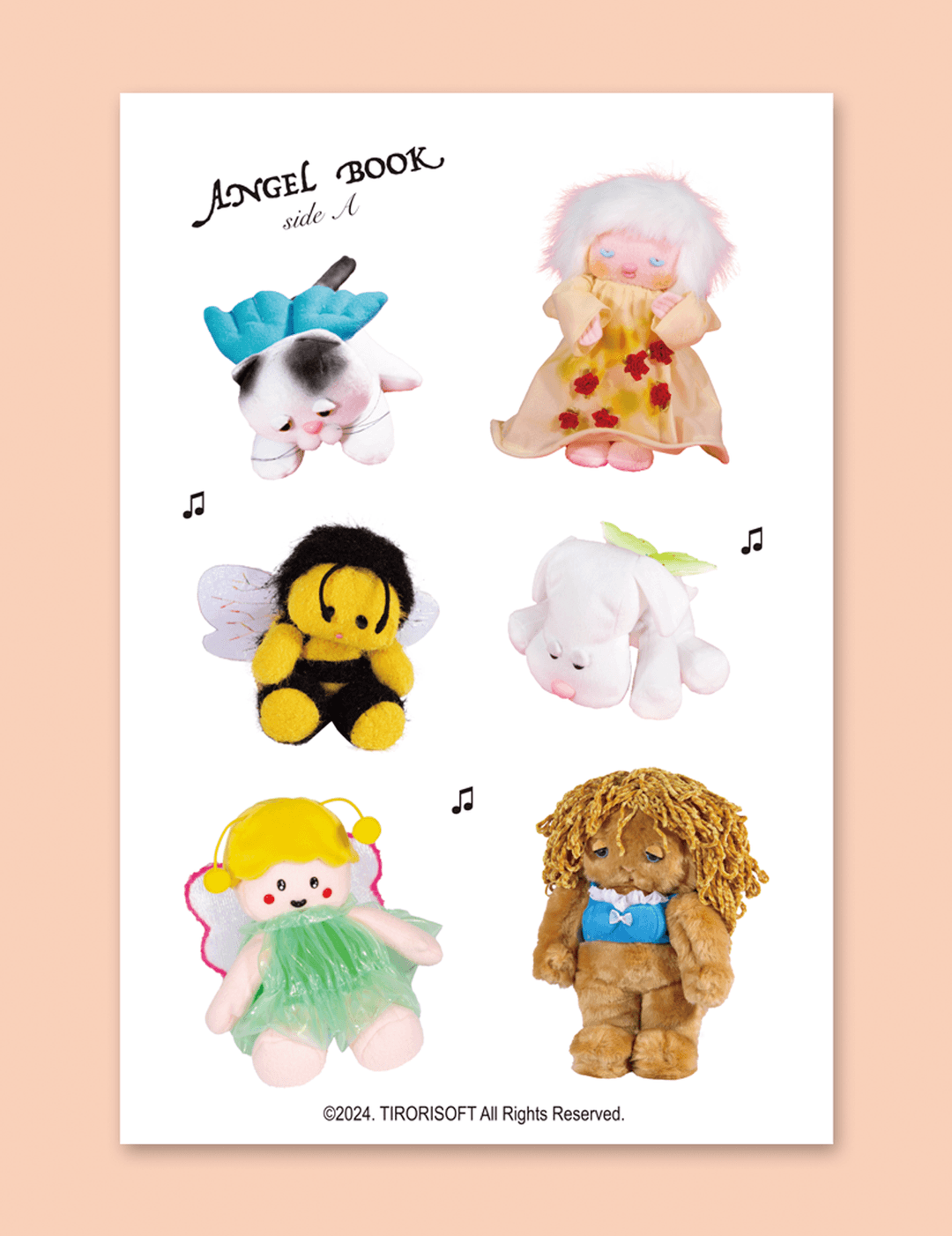 Angel book sticker side A