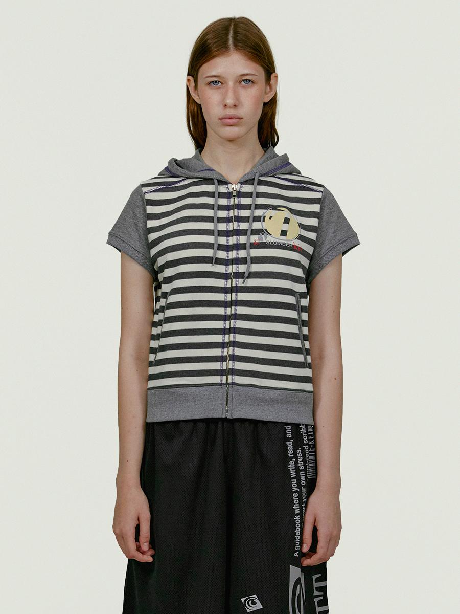 Slumber Kit Zip-Up Hoodie Melange Gray