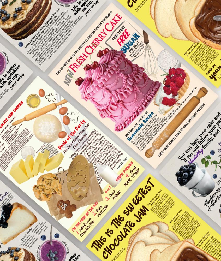 빈티지 베이커리 엽서 빵 엽서