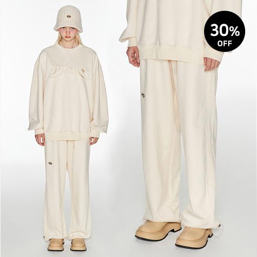 [1JINN STUDIO] 레터 트레이닝 조거 일자 팬츠