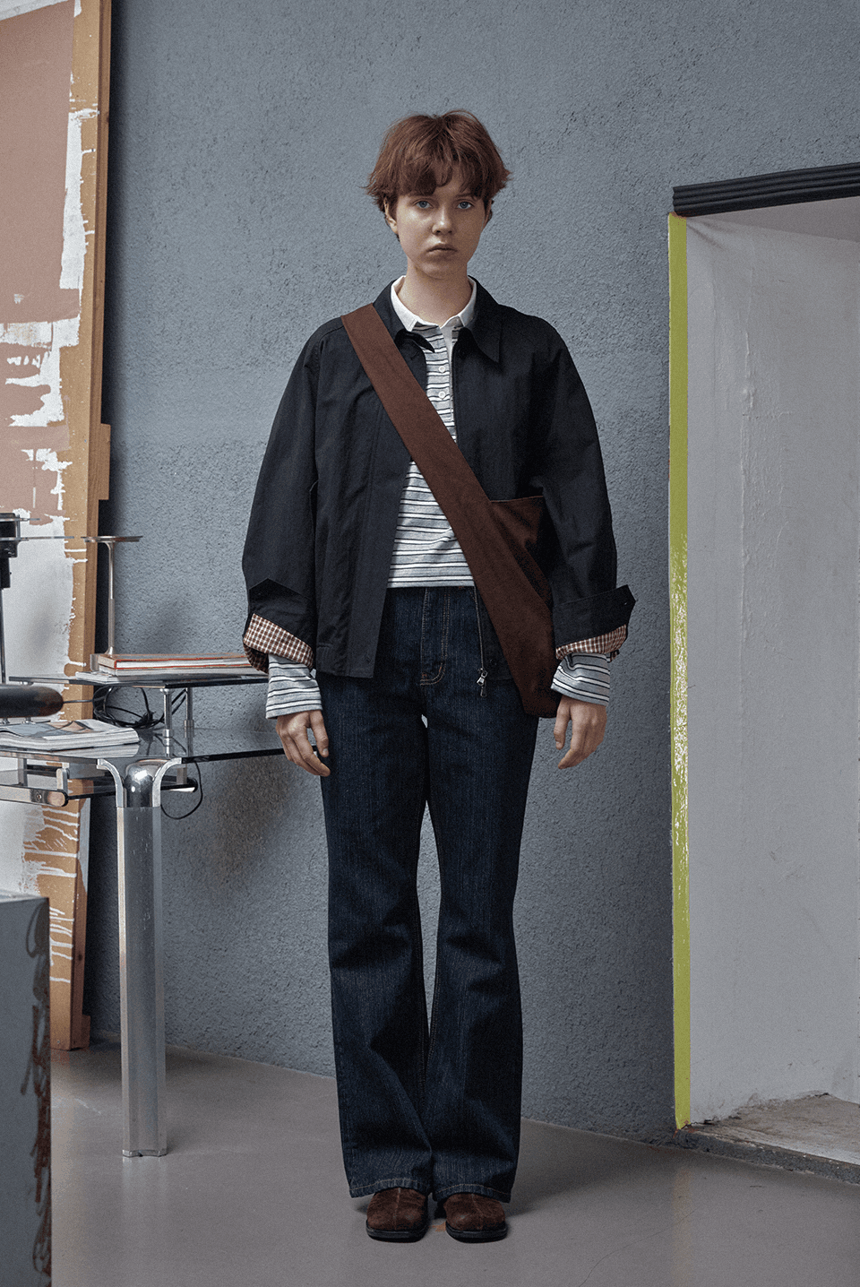 forest blouson - black