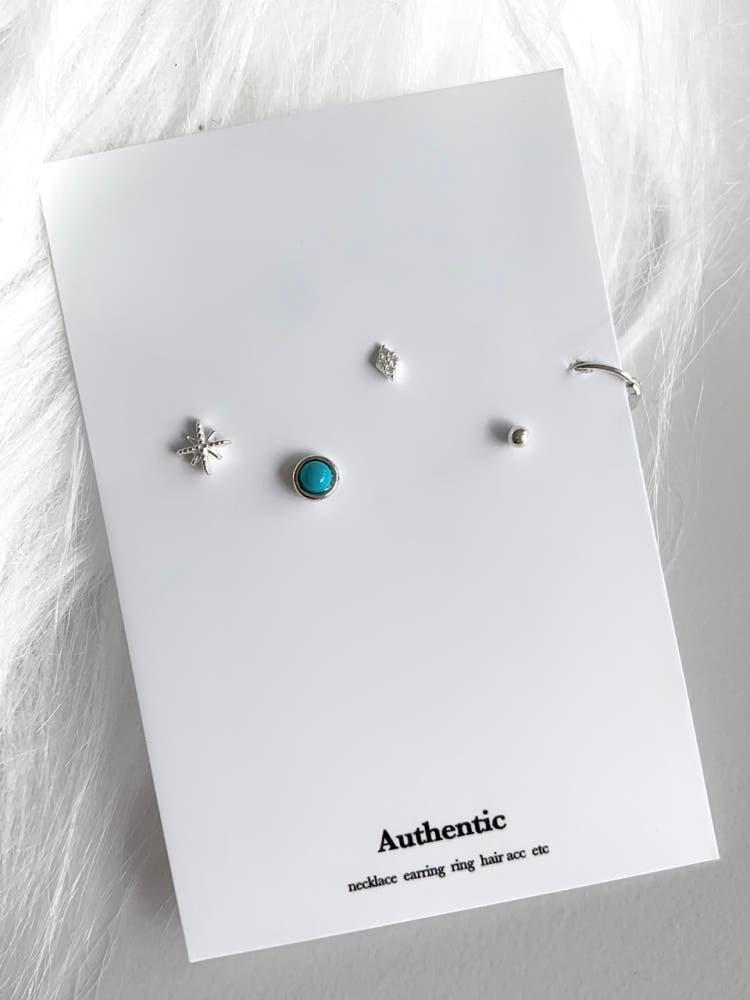 (silver925/ set) zem spark piercing set 귓바퀴 피어싱