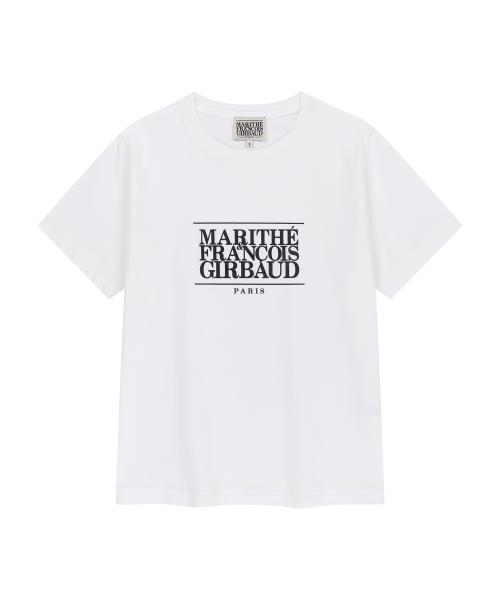 W CLASSIC LOGO TEE white