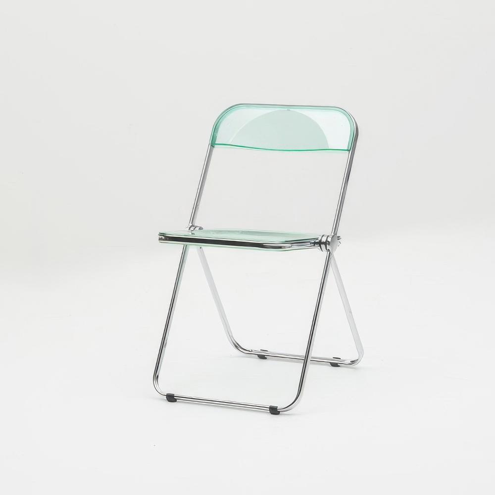 랜디 폴딩 PP 스틸 체어 - 그린