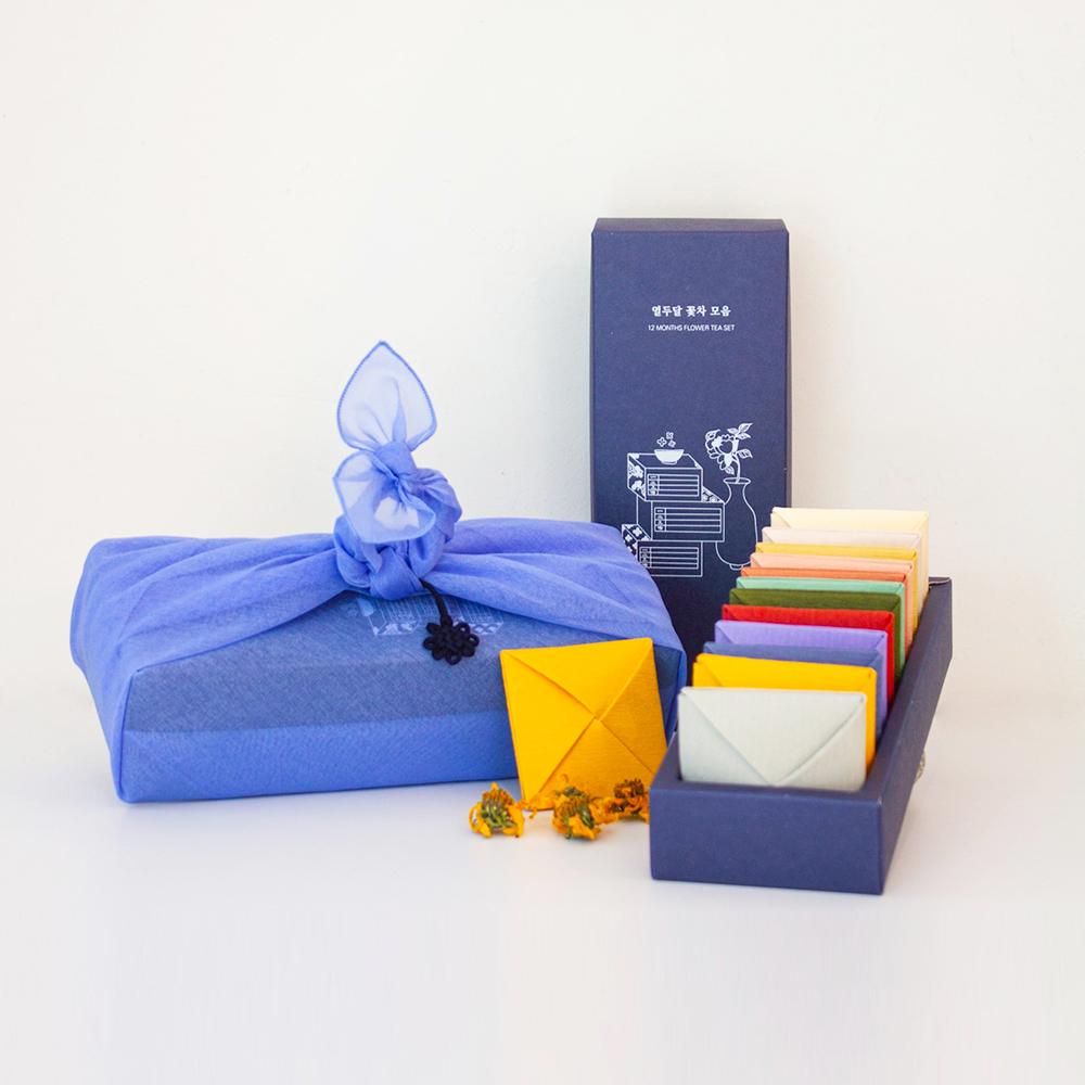 열두달꽃차 모음 12months Flower-tea set