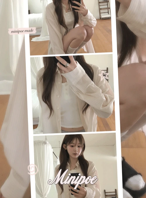 [MADE] 물먹핑크 오버핏 체크셔츠 (1color)