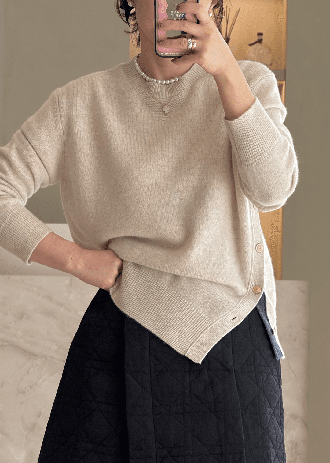 최상급메리노울100 고급진니트