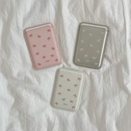 ribbon pattern magsafe wallet (3 colors)