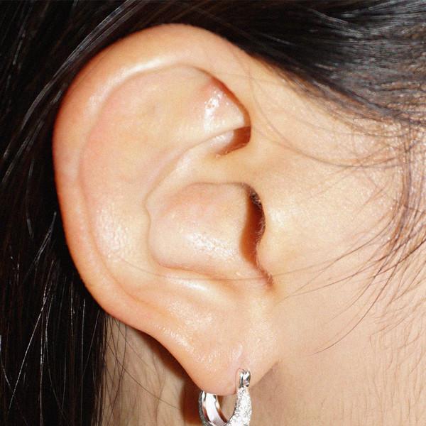 GRANITO ROUND EARRING SILVER