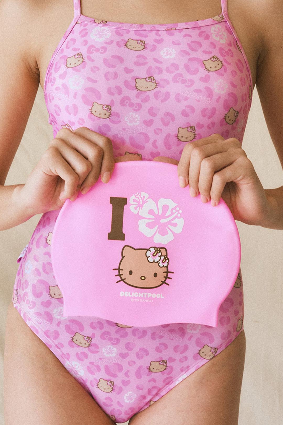 I 🌺 Hello Kitty swimcap - Pink