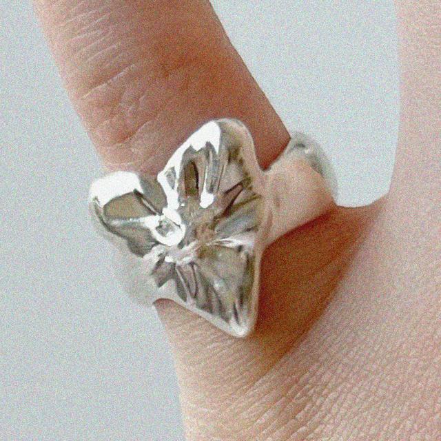Shirring Antique Heart Ring (Glossy)