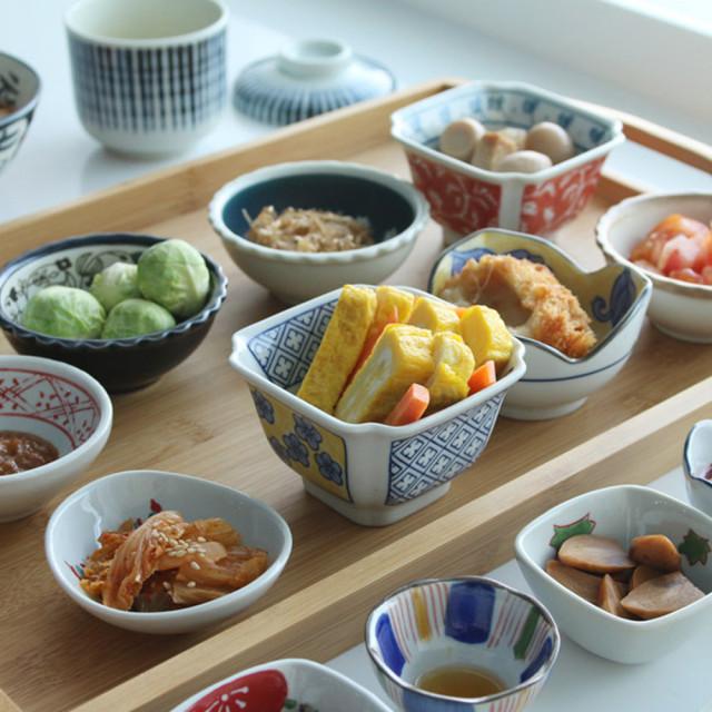 일본 감성 가정식 도자기 그릇 예쁜 레트로 미니 소스 종지 반찬 접시 찬기 빈티지 앞접시