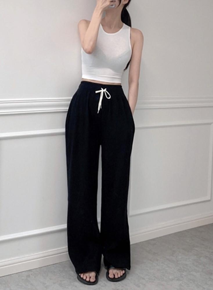 마지막1장 단독진행 골반넓어보이는 여자 와이드 츄리닝 팬츠