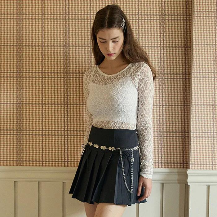 ROSE VINE CHAIN BELT_SILVER