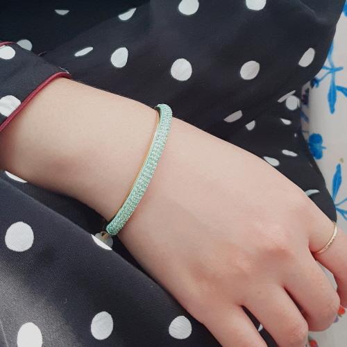 2000s J.CREW mint bangle bracelet