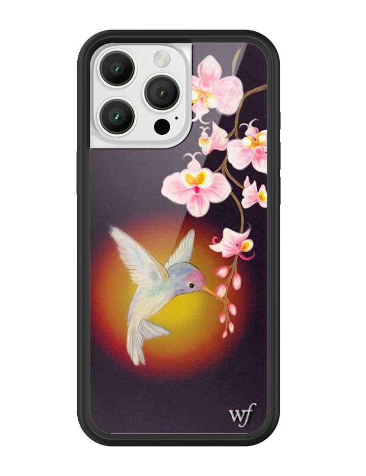 Wildflower Hummingbird iPhone case