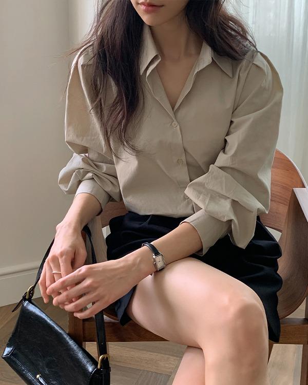 [오피스/하객룩] 베닌 퍼프 클래식 셔츠