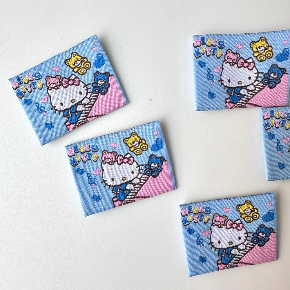 피아노 키티 직조라벨