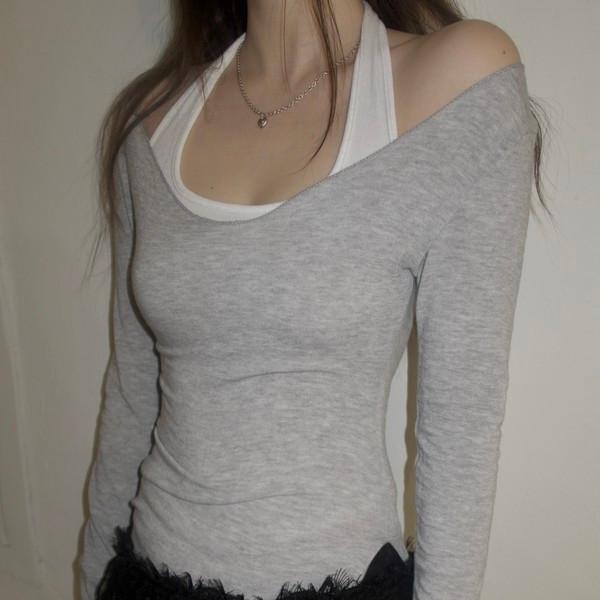 Soft Long Slit T-shirt