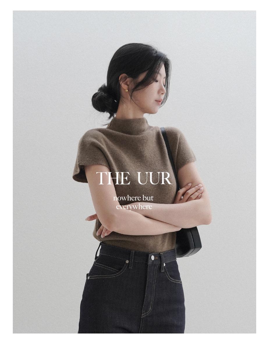 [2주소요] uur helice cap sleeve knit [mocha-beige]
