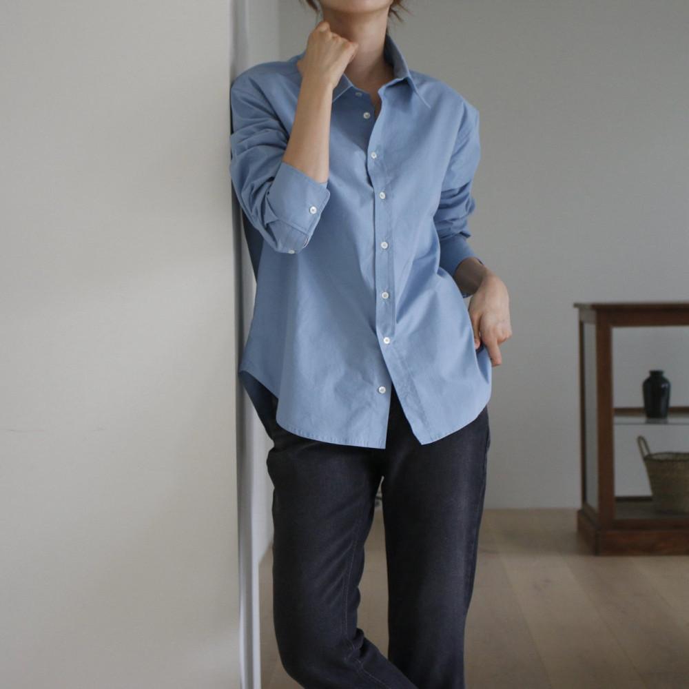 moani 모아니 니콜슨 백스티치 셔츠