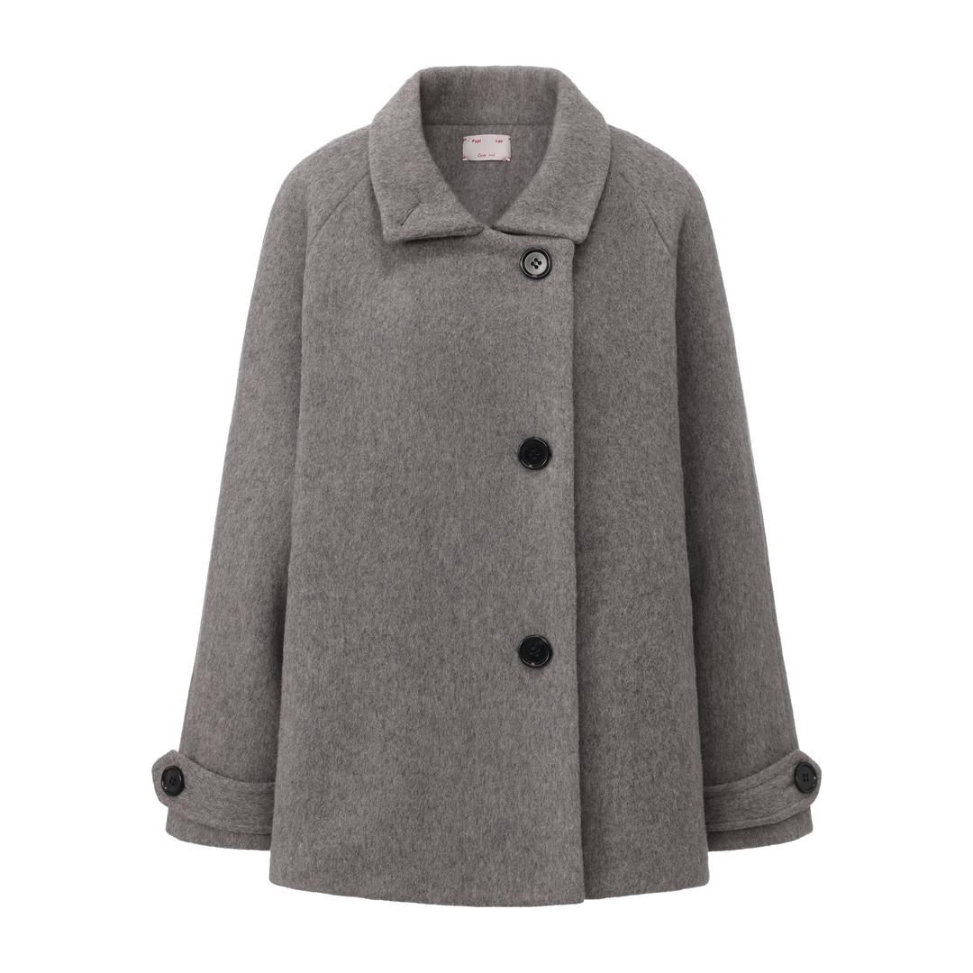 GREY LOVE KNOT COAT