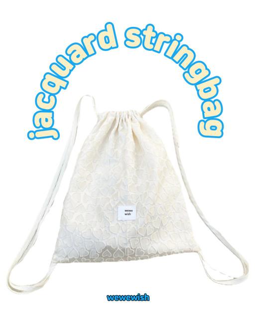 쟈가드 스트링백 데일리가방 데일리백팩 리본백팩