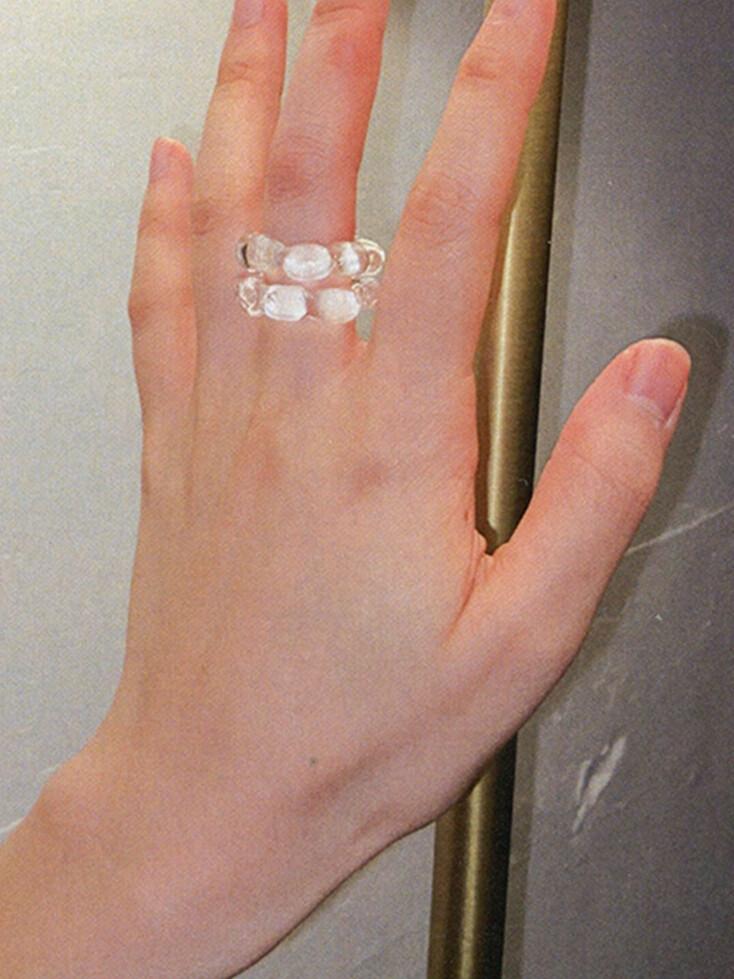 Snowflake ring (glass)