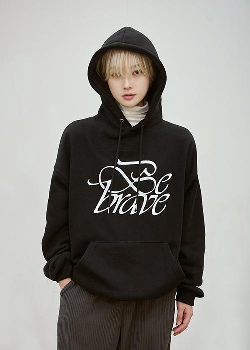 [기모] Brave 후드 / black