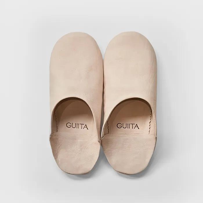 SHEEP LEATHER ROOM SHOES (NATURAL)