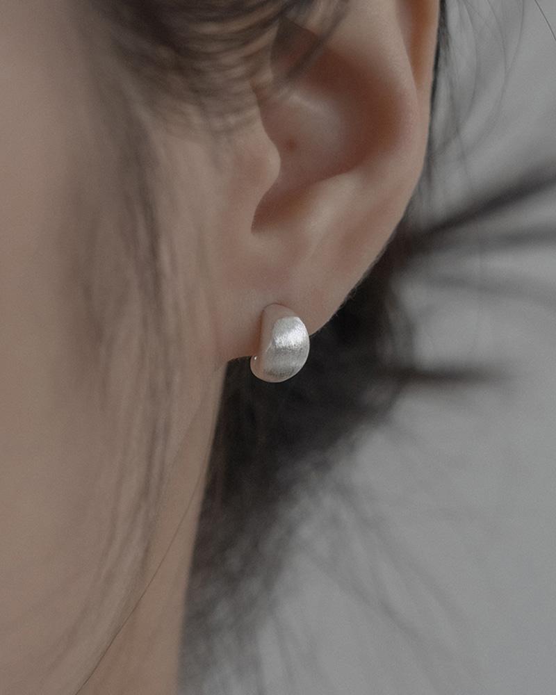 실버925 누아 물방울귀걸이 실버귀걸이 무광귀걸이 2타입