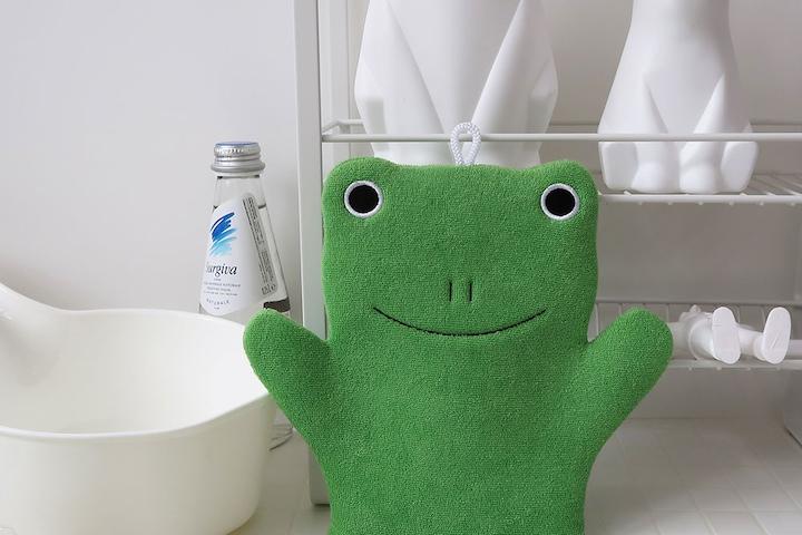 개구리 스폰지 목욕타올