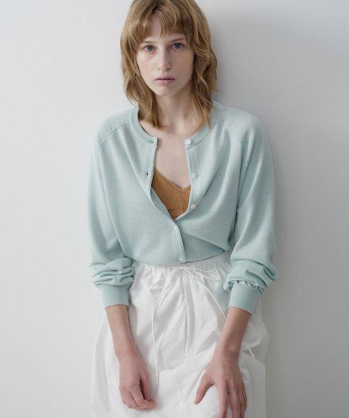 Basic round cardigan