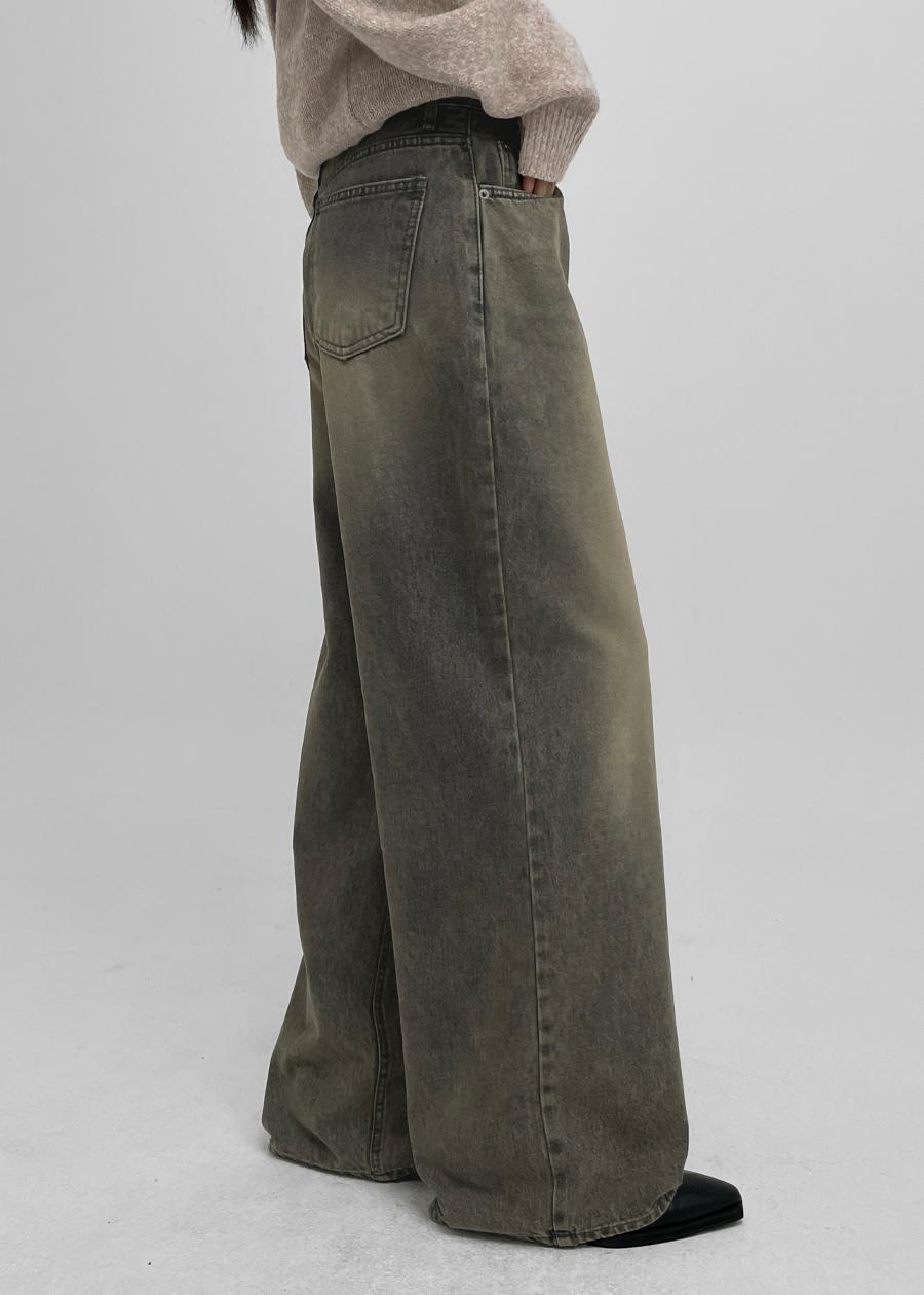 블랙업 [MADE] 페드로 와이드 데님팬츠