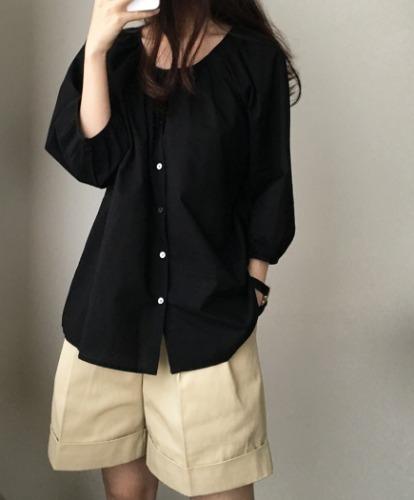 루아 셔링 블라우스 (4color)