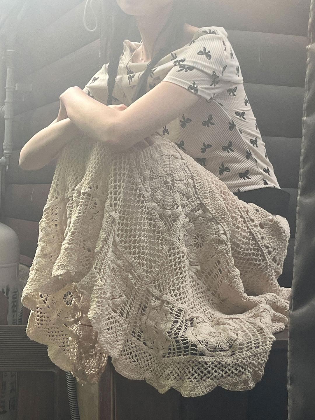 김아홉 오아시스 뜨개 롱 SK