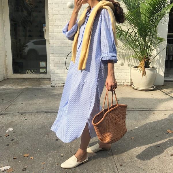 City Walk Shirt Dress - 시티워크 셔츠 원피스