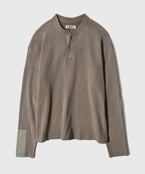 베닝턴 써멀 헨리넥 롱 슬리브 (다이드 카키)