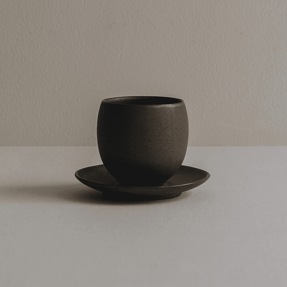 유컵 앤 소서 (L)｜Copper Brown