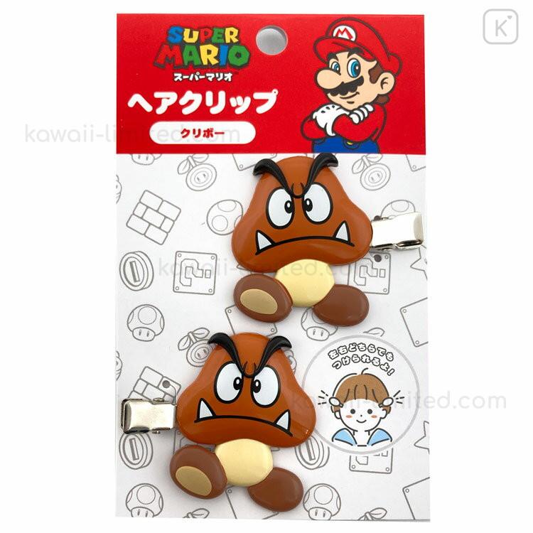 Japan Super Mario Hair Clip Set of 2 - Goomba