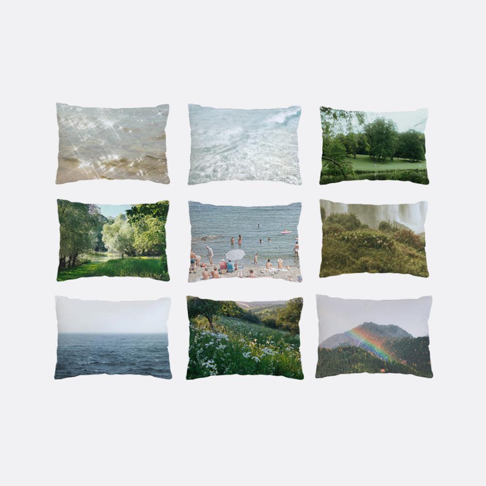 자연을 담은 포토베개커버 시리즈 33가지 디자인 / 포인트베개커버 / 사진베개커버