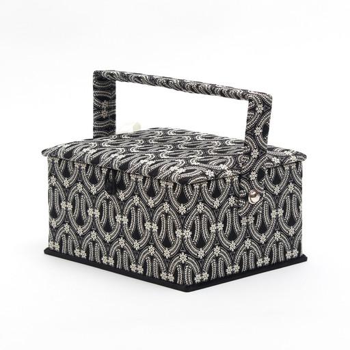 에뜨왈 흑백 자수 반짇고리