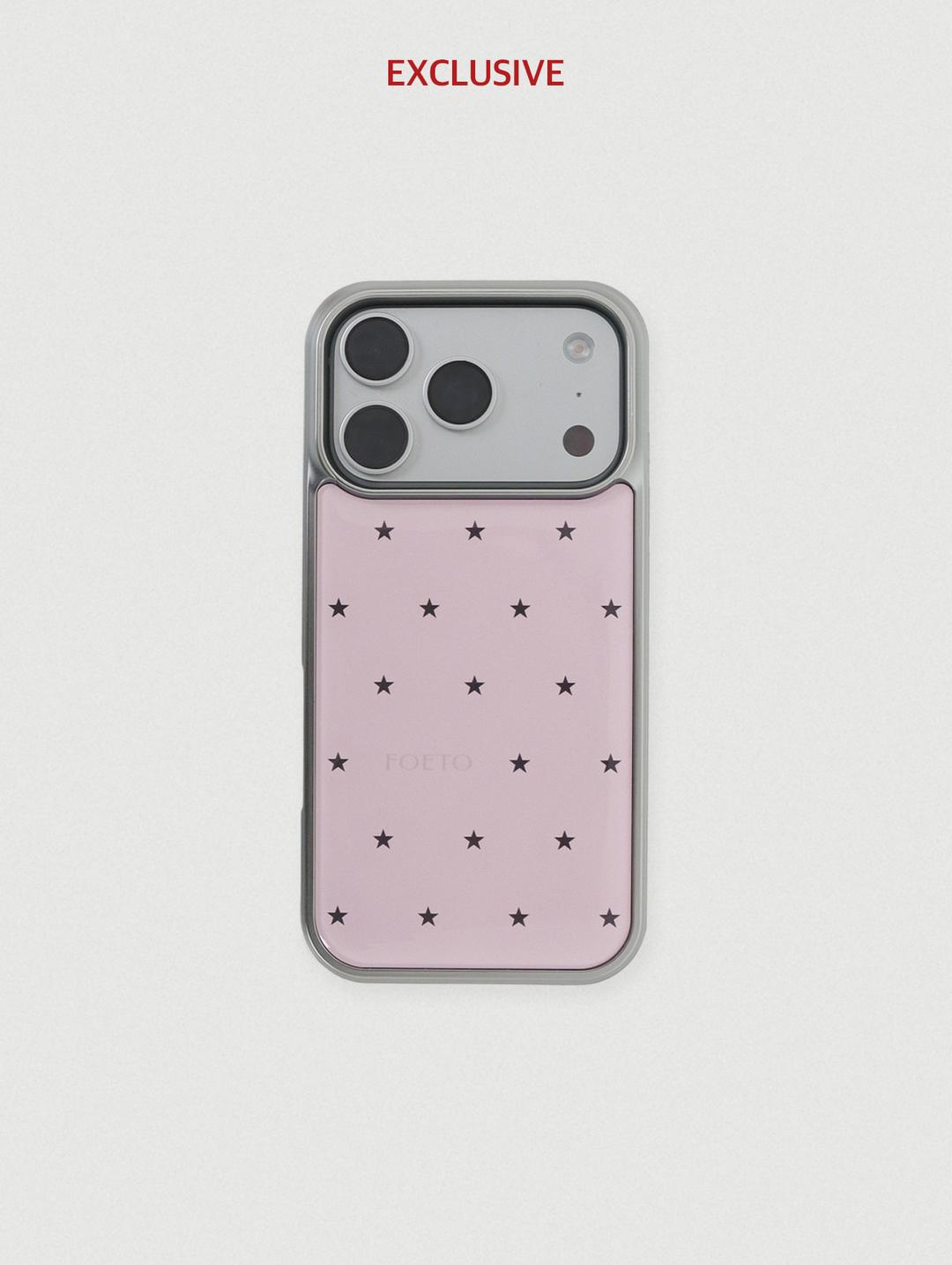 [4th/3월 1주차 예약발송] FE star iphone case - pink (exclusive)