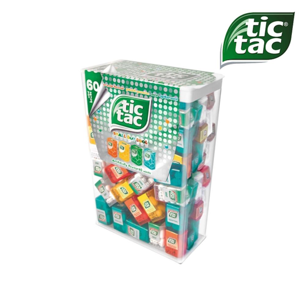 틱택 캔디 Tic Tac 미니박스 60개입 (4가지 혼합맛) 228g