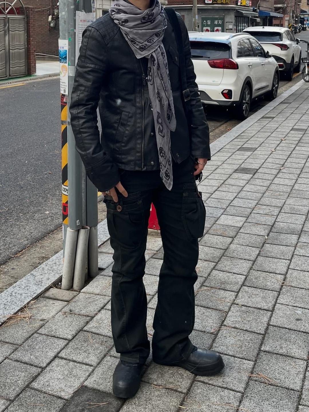 알마니익스체인지 사선 하이넥 코팅자켓 | 후루츠패밀리