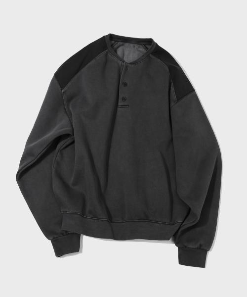 코만도 워시드 피그먼트 스웻셔츠 [DGRAY]_SETS041DGRAY